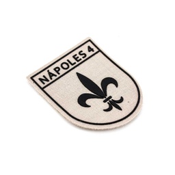 [303343-TAN] PARCHE BRIPAC NAPOLES 4 1ª BANDERA CON VELCRO TAN