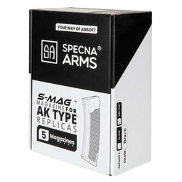[SPE-05-032794-00] CARGADOR FUSIL SPECNA ARMS AK J-SERIES 175RDS 5PCS NEGRO