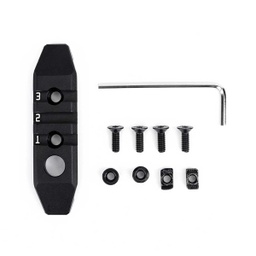 [ME08004-BK] RAIL METAL 3 HUECOS ENGANCHE M/KEYMOD ALUMINIO NEGRO