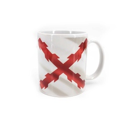 [600146] TAZA CERAMICA BORGOÑA BLANCA