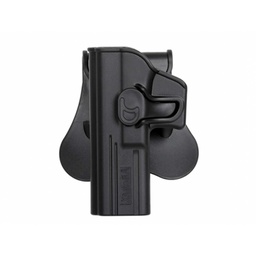 [AM-GAGL] FUNDA PISTOLA RIGIDA ZURDOS AMOMAX GLOCK NEGRA