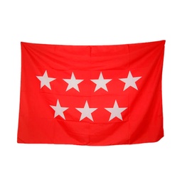 [DB-5094] BANDERA COMUNIDAD MADRID RASO 150 X 90 ROJA