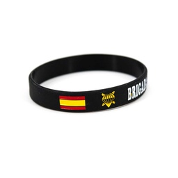 [110504] PULSERA GOMA BRIGADA PARACAIDISTA NEGRA