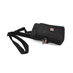 [5025] BOLSITO X CORDURA TRIPLE CREMALLERA C/MOSQUETON NEGRO