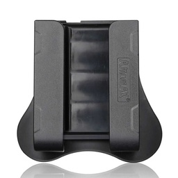 [AM-SC-U] PORTACARTUCHOS RIGIDO AMOMAX AJUSTABLE NEGRO