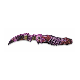 [18697] NAVAJA ALBAINOX CALAVERA HUESOS ROSA