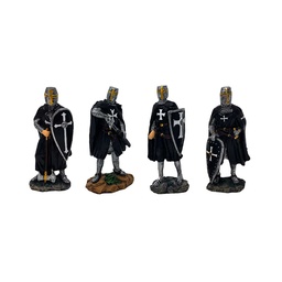 [39462/MC36128] FIGURA TEMPLARIO MEDIANO NEGRO