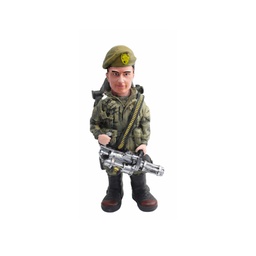 [39434] FIGURA RESINA SOLDADO BOINA FUSIL 29 CM
