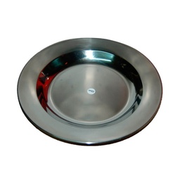 [14684000] PLATO ACERO INOX MILTEC CAMPING 22CM PLATA