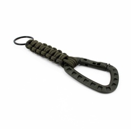 [IW-0301-OD] MOSQUETON C/PARACORD IMMORTAL PVC TACTICO VERDE