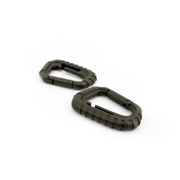 [IW-0201-OD] MOSQUETON IMMORTAL PVC TACTICO PEQ. 2PCS VERDE