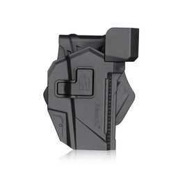 [AM-RDS-GAG] FUNDA PISTOLA RIGIDA AMOMAX GLOCK & CZ P10C CON ADAPTADOR RED DOT NEGRA