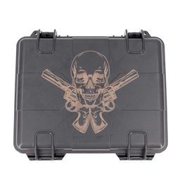 [TB1260-CA] MALETIN RIGIDO FMA CALAVERA REVOLVER NEGRO