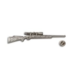 [16176] PIN RIFLE CON VISOR PLATA