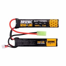 [ARS-1006] BATERIA ARSENIC PRO LIPO 7.4V 1100MAH 25C/50C 2STICK NEGRA
