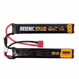 [ARS-1014] BATERIA ARSENIC PRO LIPO 7.4V 1300MAH 25C/50C 2STICK T-DEAN NEGRA