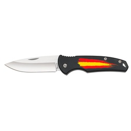 [25157] NAVAJA ALBAINOX BANDERA ESPAÑA 7.2 CM NEGRA