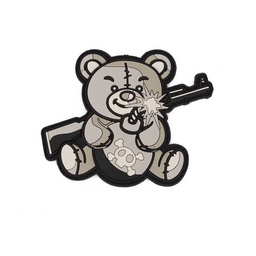 [IW-08247-GR] PARCHE IMMORTAL PVC 3D TEDDY TERROR GRIS
