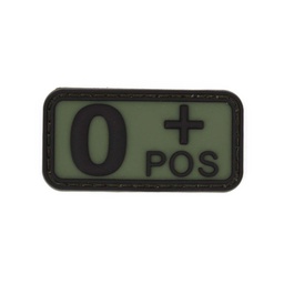 [IW-08263-OD] PARCHE IMMORTAL PVC GRUPO SANGUINEO 0 POSITIVO VERDE