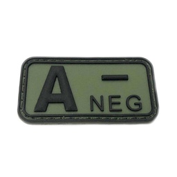 [IW-08275-OD] PARCHE IMMORTAL PVC GRUPO SANGUINEO A NEGATIVO VERDE