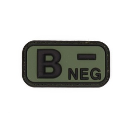 [IW-08283-OD] PARCHE IMMORTAL PVC GRUPO SANGUINEO B NEGATIVO VERDE