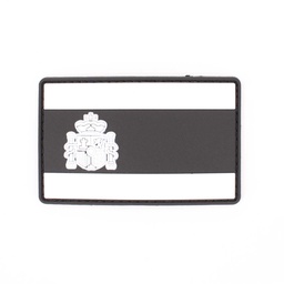 [IW-08297-WH] PARCHE IMMORTAL PVC BANDERA ESPAÑA NEGRO-BLANCO