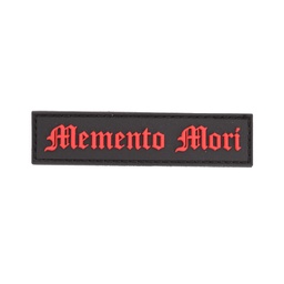 [IW-08298-RD] PARCHE IMMORTAL PVC 3D TIRA MEMENTO MORI NEGRO-ROJO