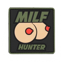 [IW-08315-OD] PARCHE IMMORTAL PVC 3D MILF HUNTER TETAS NEGRO-VERDE