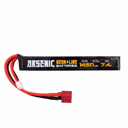 [ARS-1031] BATERIA ARSENIC LIPO 7.4V 1450MAH 25C/50C 1STICK T-DEAN NEGRA