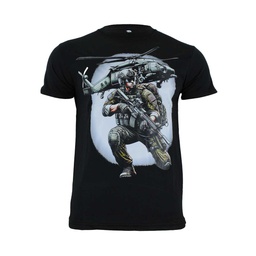 CAMISETA IMMORTAL HELICOPTERO NEGRA