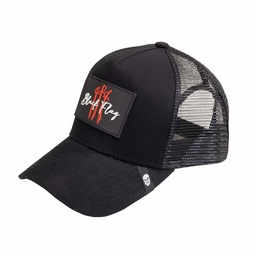 [CRS-200120-BK] GORRA CORSO REJILLA  BLACK FLAG  NEGRA