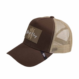 [CRS-200122-CO] GORRA CORSO REJILLA BLACK FLAG TAN