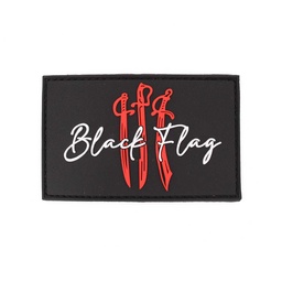 [CRS-600110-BK] PARCHE CORSO PVC BLACK FLAG NEGRO