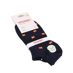 [T1801] CALCETIN YANOIR TOBILLERO ESPAÑA 40-46 3PCS COLORES