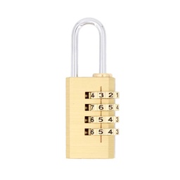 [IW-6003] CANDADO IMMORTAL 4 COMBINACIONES 21MM DORADO