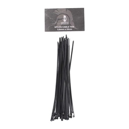 [IW-6023] BRIDAS IMMORTAL LARGAS 3.6MM X 25CM 30PCS NEGRA