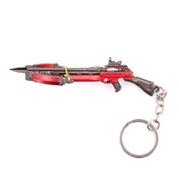 [BH-1535] LLAVERO BALLESTA PBG 9 CM ROJO/MARRON