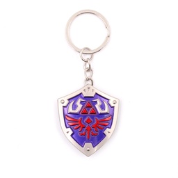 [BH-1212] LLAVERO BH ESCUDO 1212 ZLD 4CM PLATA-AZUL