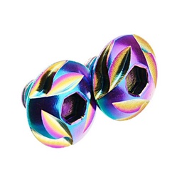 [CCT-TMHC-130] COWCOW STAINLESS STEEL GRIP SCREW RAINBOW