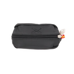 [069-BORGOÑA] MONEDERO BORGOÑA PIEL PEQ. DOBLE CREMALLERA NEGRO