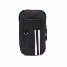 [IW-39639-BK] BOLSO IMMORTAL 2 RAYAS BOLSILLO MOVIL DELANTERO NEGRO