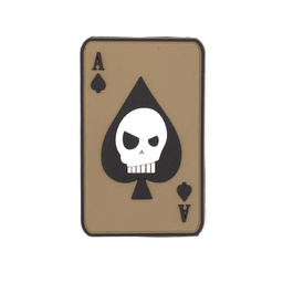 [IW-08348-CO] PARCHE IMMORTAL PVC 3D CARTA PICA CALAVERA COYOTE