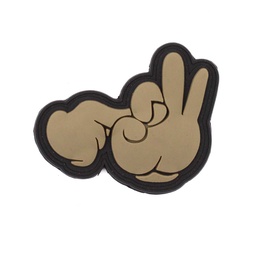 [IW-08353-CO] PARCHE IMMORTAL PVC 3D DEDOS JODIENDO TAN