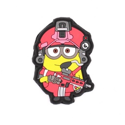 [IW-08359-PK] PARCHE IMMORTAL PVC 3D MINION TACTICO ROSA