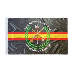 [IW-70351-BK] BANDERA LEGIONARIOS A LUCHAR IMMORTAL RASO 150 X 90 NEGRA