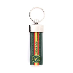 [IW-0310-OD] LLAVERO ESPAÑA IMMORTAL PIEL GUARDIA CIVIL VERDE
