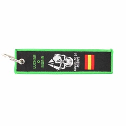 [IW-0320-BK] LLAVERO CINTA RECTANGULAR IMMORTAL LEGION CRISTO NEGRO