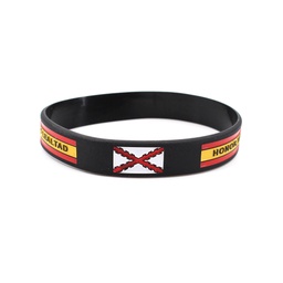 [IW-70501-BK] PULSERA IMMORTAL PVC BORGOÑA NEGRA