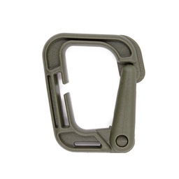 [IW-0225-OD] MOSQUETON IMMORTAL PVC CUADRADO 58 X 49 MM VERDE