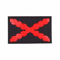 [IW-08361-BK] PARCHE IMMORTAL REFLECTANTE BORGOÑA NEGRO